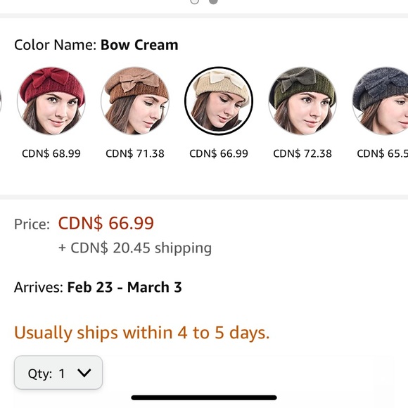 Forbusite cream hat with bow - Picture 6 of 12